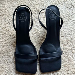 Brand new misguided square toe heels
